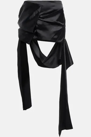 Acne Studios Draped satin miniskirt