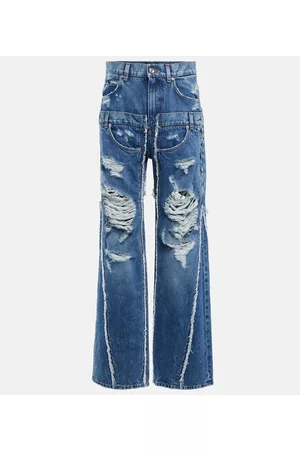 Dolce & Gabbana X Kim patchwork ripped denim jeans