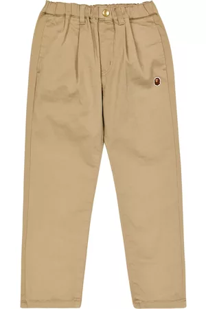 BAPE Logo cotton-blend pants