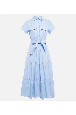 Ralph Lauren Tiered cotton midi dress