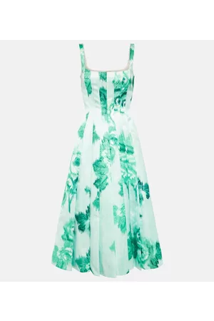 EMILIA WICKSTEAD Women Printed Dresses - Adele floral midi dress