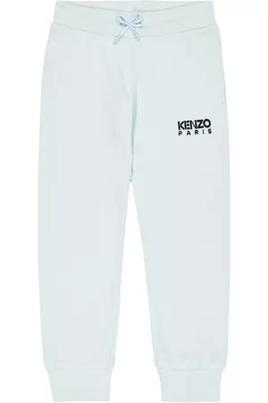 Kenzo Boys Pants - Logo cotton jersey sweatpants