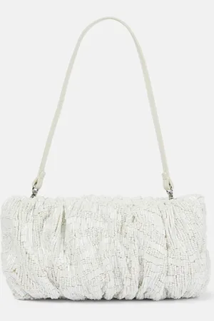 Staud Bridal Bean beaded shoulder bag