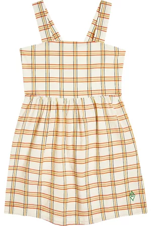 The Animals Observatory Baby Dresses - Badger checked cotton dress