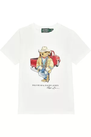 Ralph Lauren Boys Polo Shirts - Polo Bear cotton jersey T-shirt