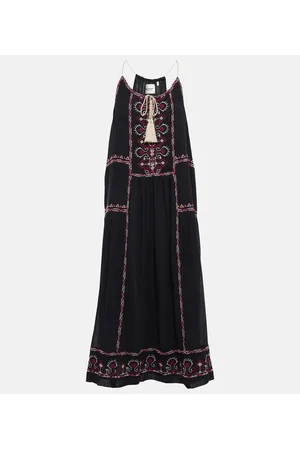 Marant Etoile Women Midi Dresses - Embroidered cotton midi dress