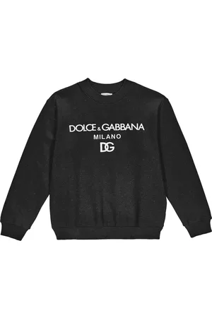 Dolce & Gabbana Sweatshirts - Logo cotton jersey sweatshirt