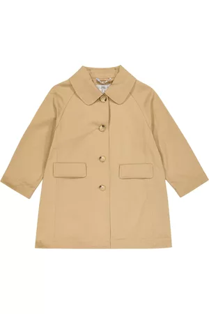 Il gufo Girls Trench Coats - Cotton gabardine trench coat