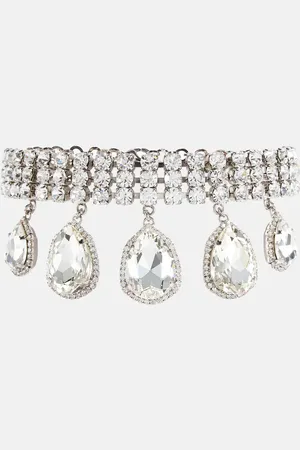 Alessandra Rich Embellished choker necklace