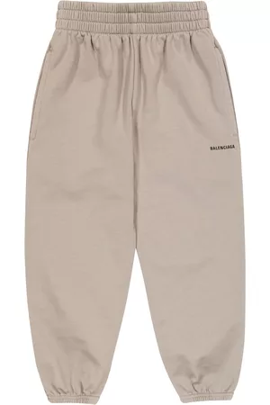 Balenciaga Pants - Logo cotton jersey sweatpants