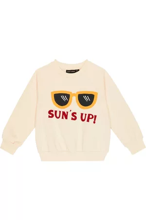 Mini Rodini Girls Sweatshirts - Sun's Up cotton jersey sweatshirt