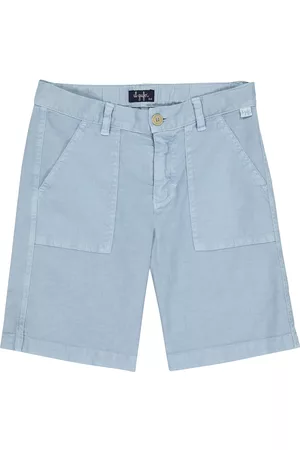 Il gufo Cotton and linen Bermuda shorts