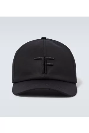 Tom Ford Leather-trimmed baseball cap