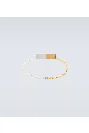 Bottega Veneta - Men - Sterling Silver and Gold Bracelet Silver - M