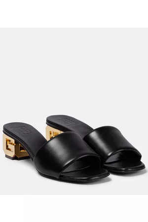 Givenchy Women Sandals - G Cube leather mules