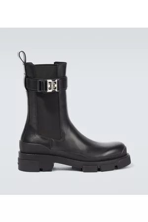 Givenchy Men Ankle Boots - Terra leather Chelsea boots