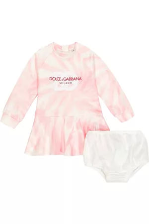 Dolce & Gabbana Neckties - Baby tie-dye cotton dress and bloomers set