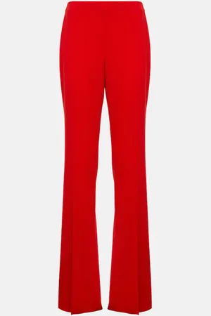 Salvatore Ferragamo High-rise straight virgin wool pants