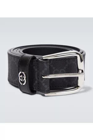 Gucci Men Belts - GG leather belt