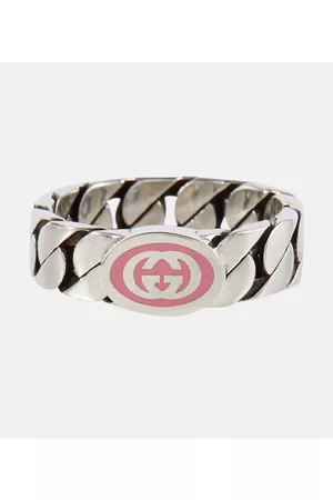 Gucci Women Rings - Interlocking G sterling silver ring