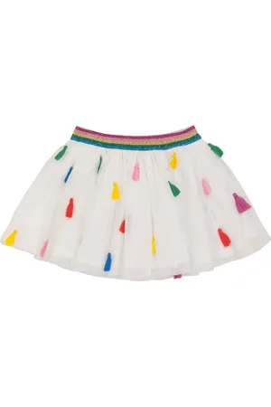 Stella McCartney Tassel-trimmed tulle skirt