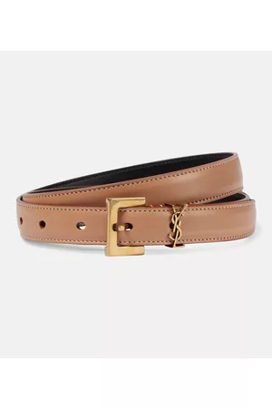 Saint Laurent Women Belts - Cassandre leather belt