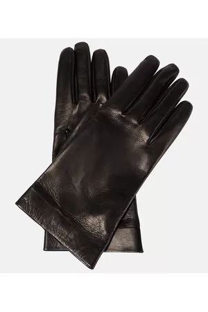 Saint Laurent Women Gloves - Leather silk-lined gloves