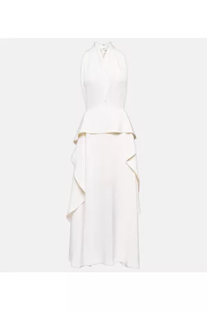 Victoria Beckham Women Wedding Dresses - Cutout halterneck satin and crÃªpe gown
