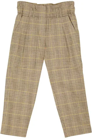 Brunello Cucinelli Checked stretch-cotton pants