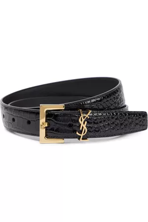Saint Laurent Women Belts - Monogram patent leather belt