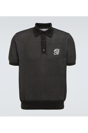 Berluti Men Polo Shirts - Golf cotton and silk polo shirt