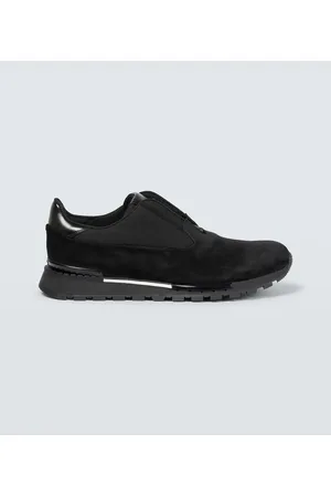 Playoff Low Top Leather Sneakers in Black - Berluti