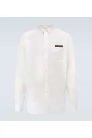 Berluti Men Long Sleeve - Long-sleeved cotton shirt