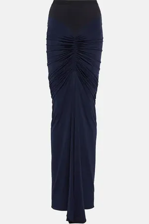 Alaïa AlaÃ¯a Draped stretch jersey maxi skirt