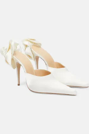 MAGDA BUTRYM Flower satin mules