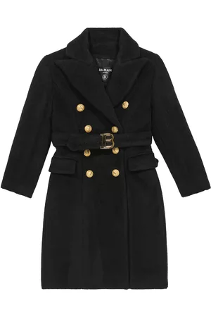 Balmain Girls Coats - Wool and mohair coat