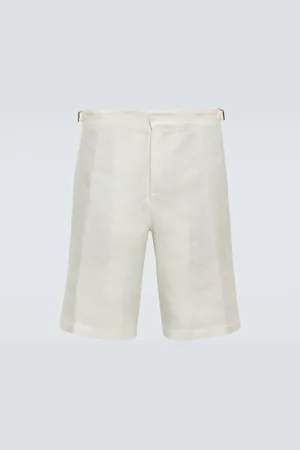 Loro Piana Majuro linen Bermuda shorts