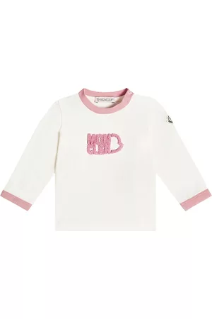 Moncler Long Sleeve Polo Shirts - Baby cotton T-shirt
