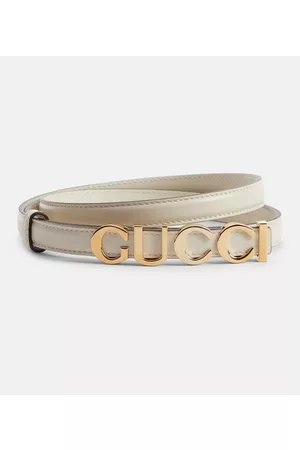 Gucci Women Belts - Logo leather belt
