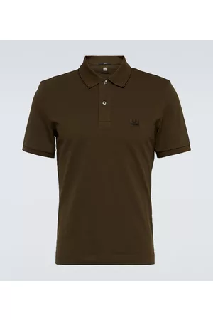 C.P. Company Men Polo Shirts - Cotton-blend piquÃ© polo shirt