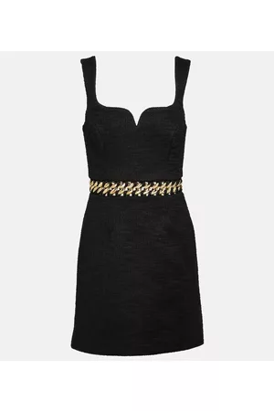 Rebecca Vallance Women Long Sleeve Polo Shirts - Carine chain-belt detail minidress