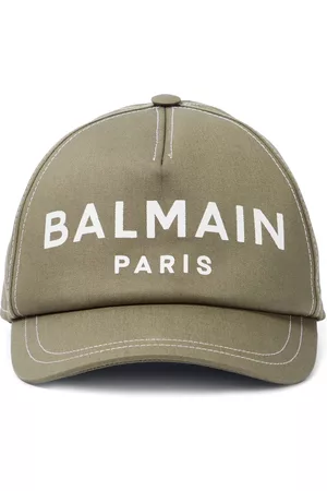 Balmain Boys Caps - Logo cotton baseball cap