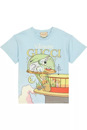 Gucci Long Sleeve Polo Shirts - Baby printed cotton T-shirt