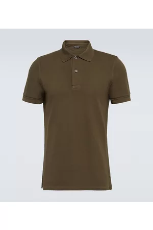 Tom Ford Men Polo Shirts - Cotton polo top