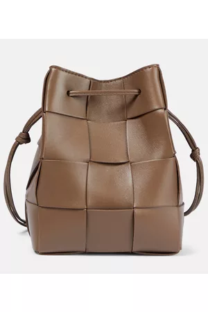 Bottega Veneta Women 17 Inch Laptop Bags - Cassette Small leather bucket bag