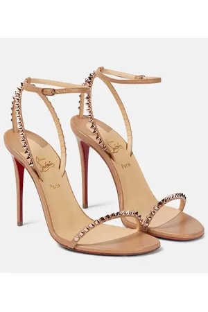 So Me - 100 mm Sandals - Leather - Black - Christian Louboutin