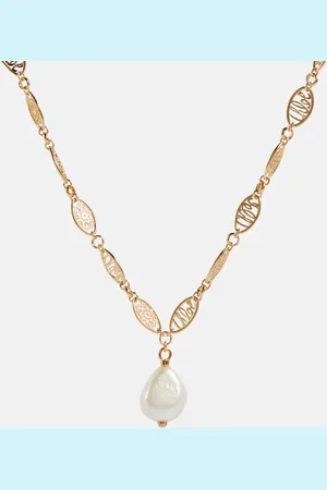Chloé ChloÃ© Darcey Lace baroque pearl necklace