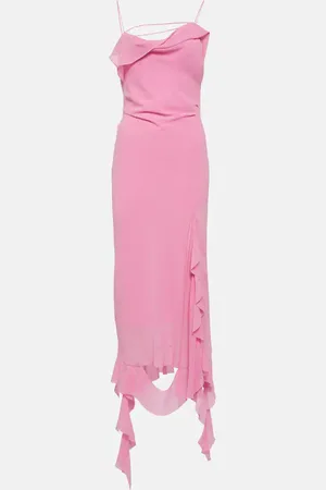 Acne Studios Ruffle-trimmed midi dress
