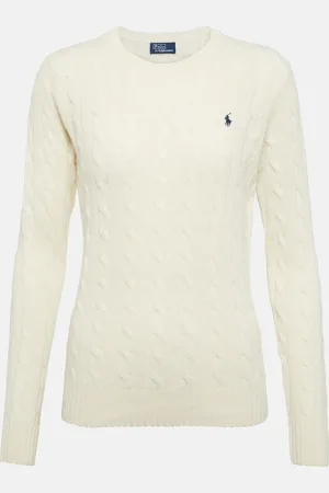 Ralph Lauren Cable-knit cashmere and wool sweater