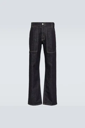 ALEXANDER MCQUEEN Graffiti Straight-Leg Logo-Embroidered Jeans for Men